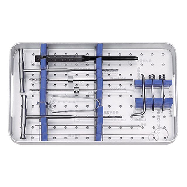 Diameter of 3.5 and 4.0 Cannulated Screw surgical instruments boxs