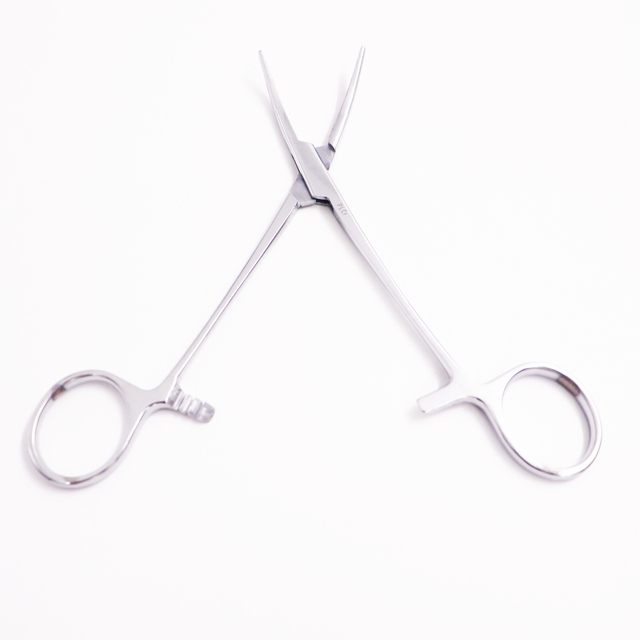 High Quality Surgical Scissors Mosquito Forceps (Curved Without Hook)