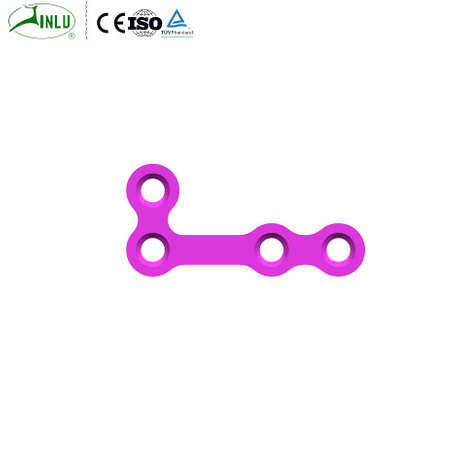 Titanium Maxillofacial Plate L-shaped Plate Thickness 0.6mm （Pure Titanium）