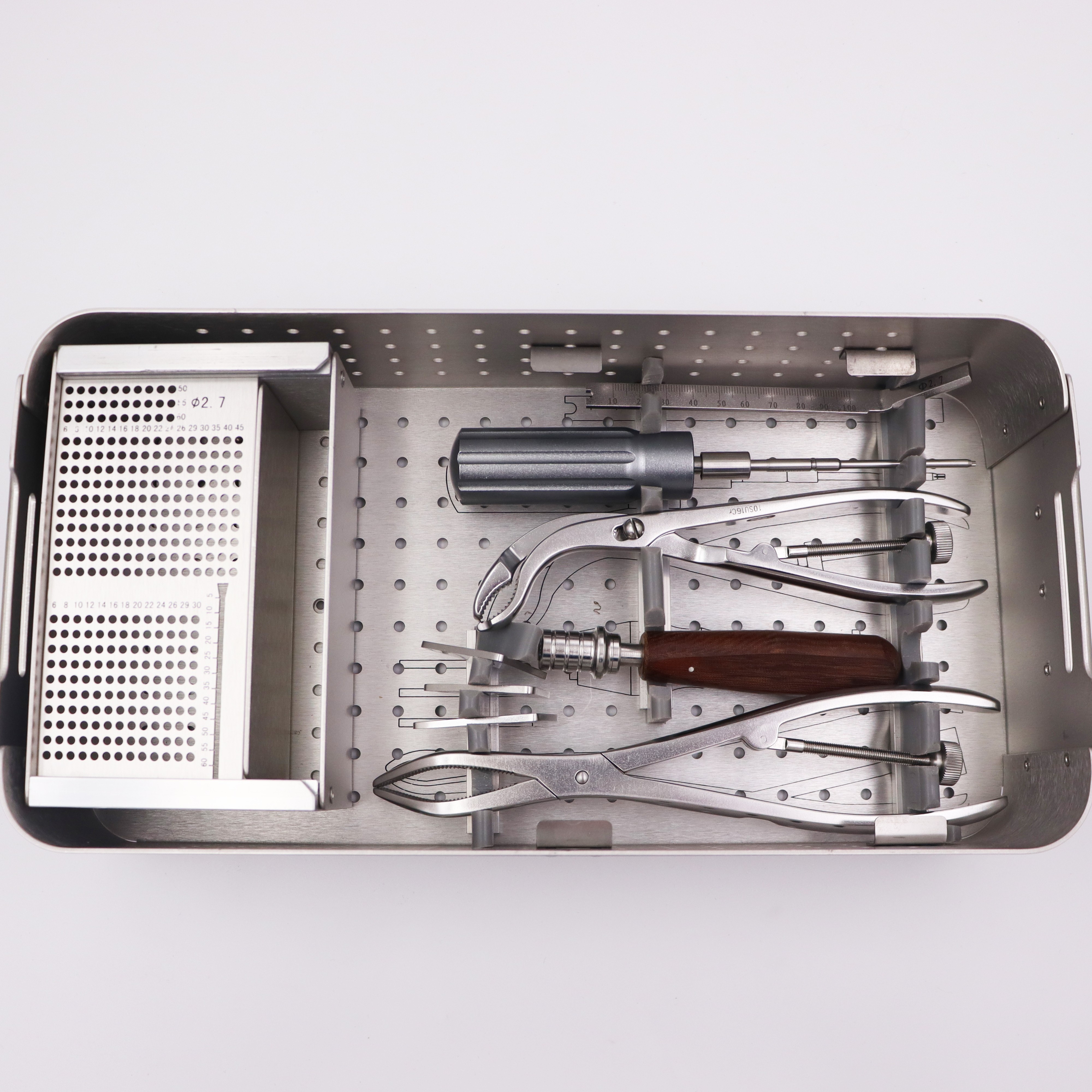 Orthopedic bone surgical instruments 2.7 Paediatrics Osteotomy Locking plate Instrument SET