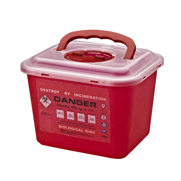 Medical Plastic Biohazard Safety Sharp Container 2L Medical Biohazard safety Sharp Container Sharp Needle Box