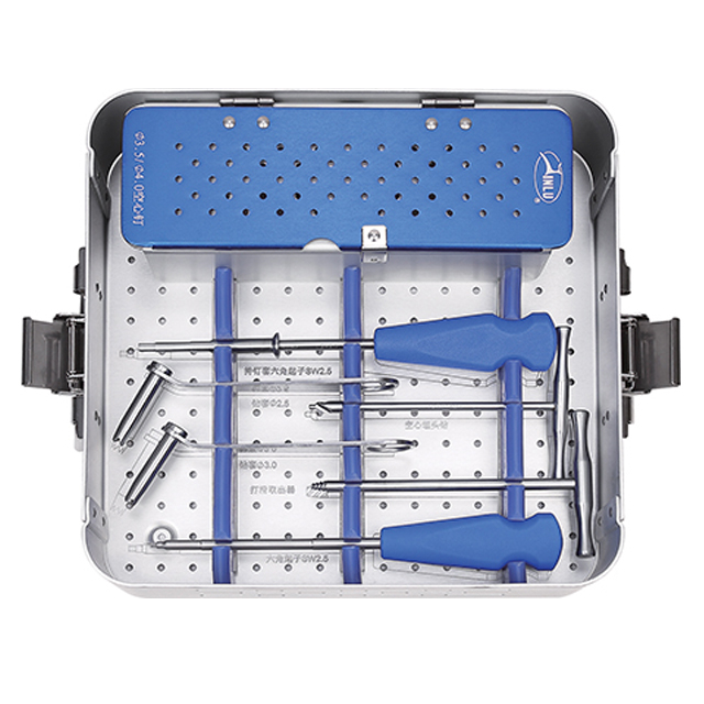 Diameter of 3.5 and 4.0 Cannulated Screw surgical instruments boxs