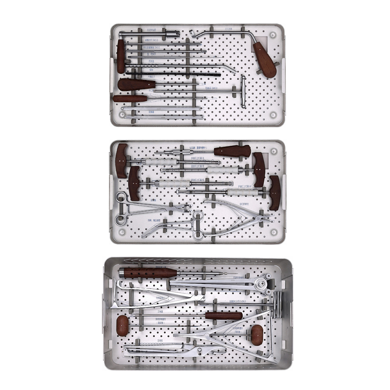 Manufacturer Spinal Products Pedicle Screw instrument kit for Spine Fixation with High Quality