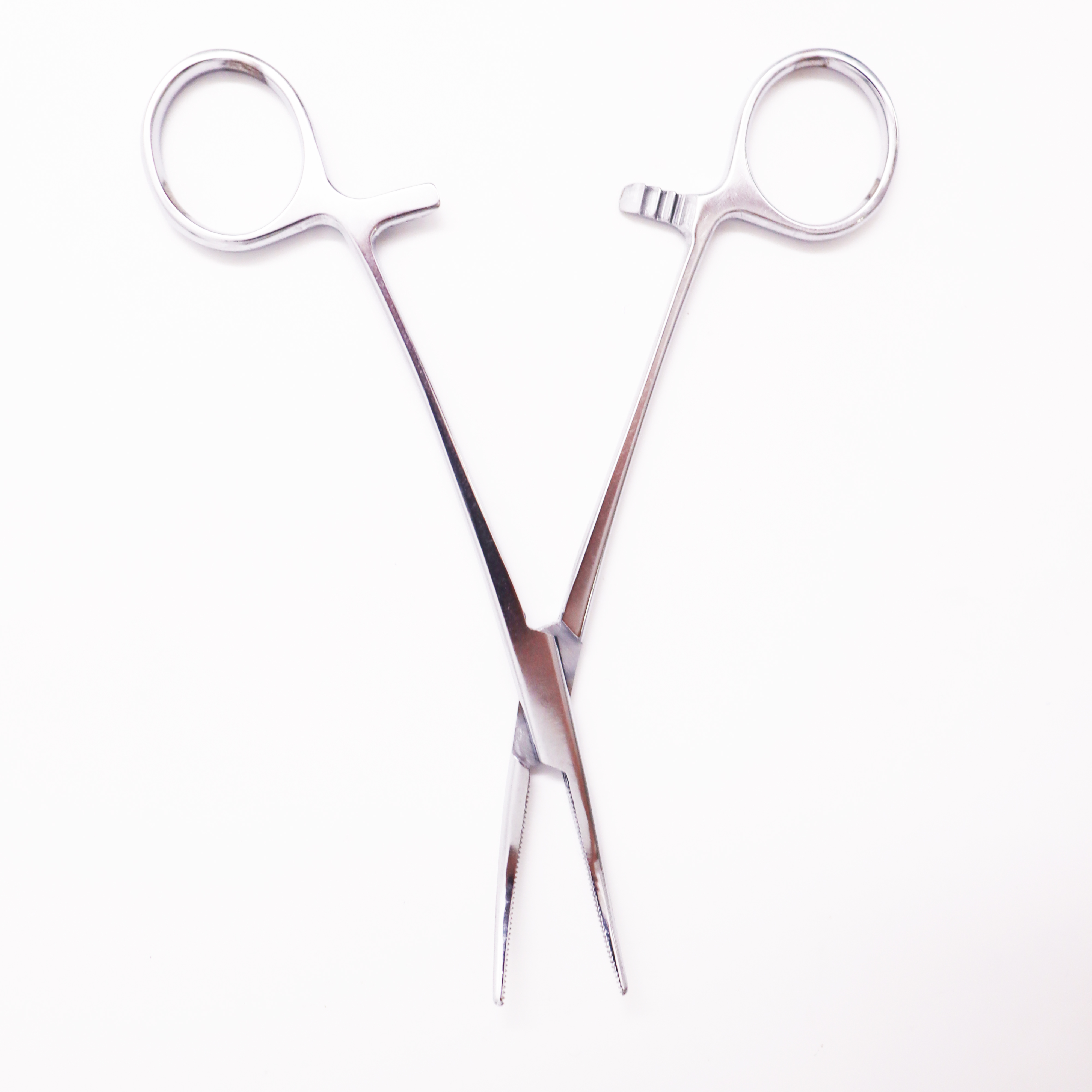 High Quality Surgical Scissors Mosquito Forceps (Curved Without Hook)