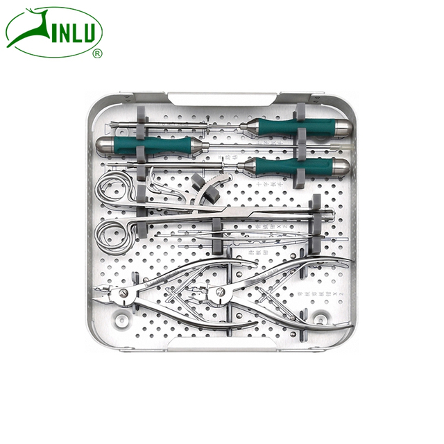 Manufacturer Titanium Spinal Products laminal shaping plate system instrument kit with High Quality