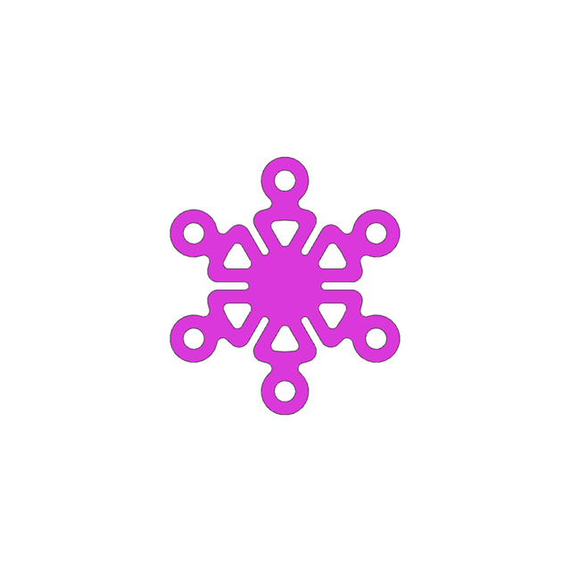 Titanium Maxillofacial Plate Small-sized Spherical Bract Plate 0.6mm 5/6 Holes（Pure Titanium）