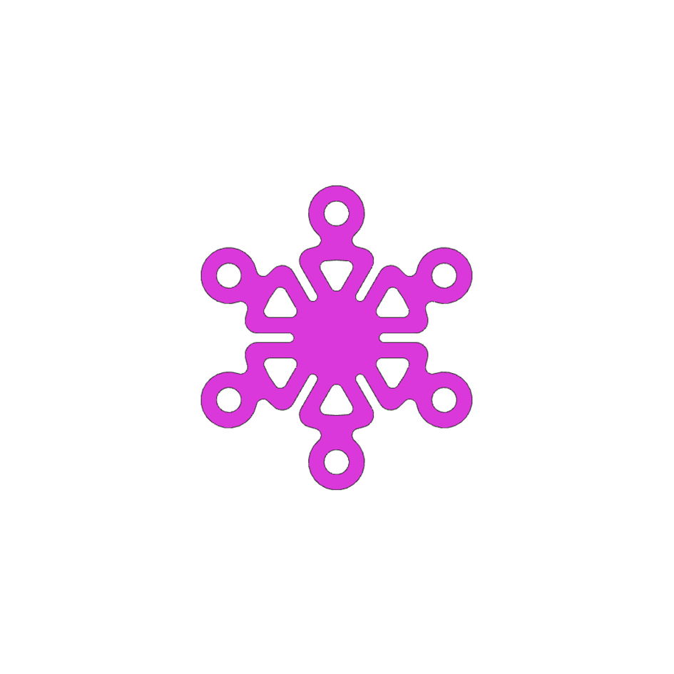 Titanium Maxillofacial Plate Small-sized Spherical Bract Plate 0.6mm 5/6 Holes（Pure Titanium）