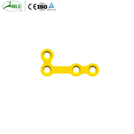 Titanium Maxillofacial Plate L-shaped Plate 0.8mm 4 Holes（Pure Titanium）